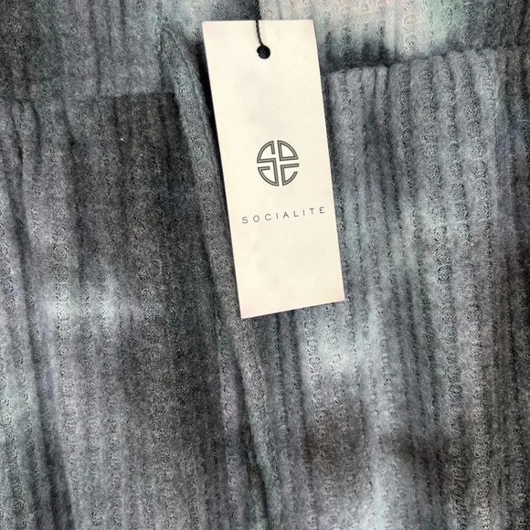 Socialite Black Tie-Dye Sweatpants Casual Relaxed Fit Size XS Joggers - Picture 4 of 10